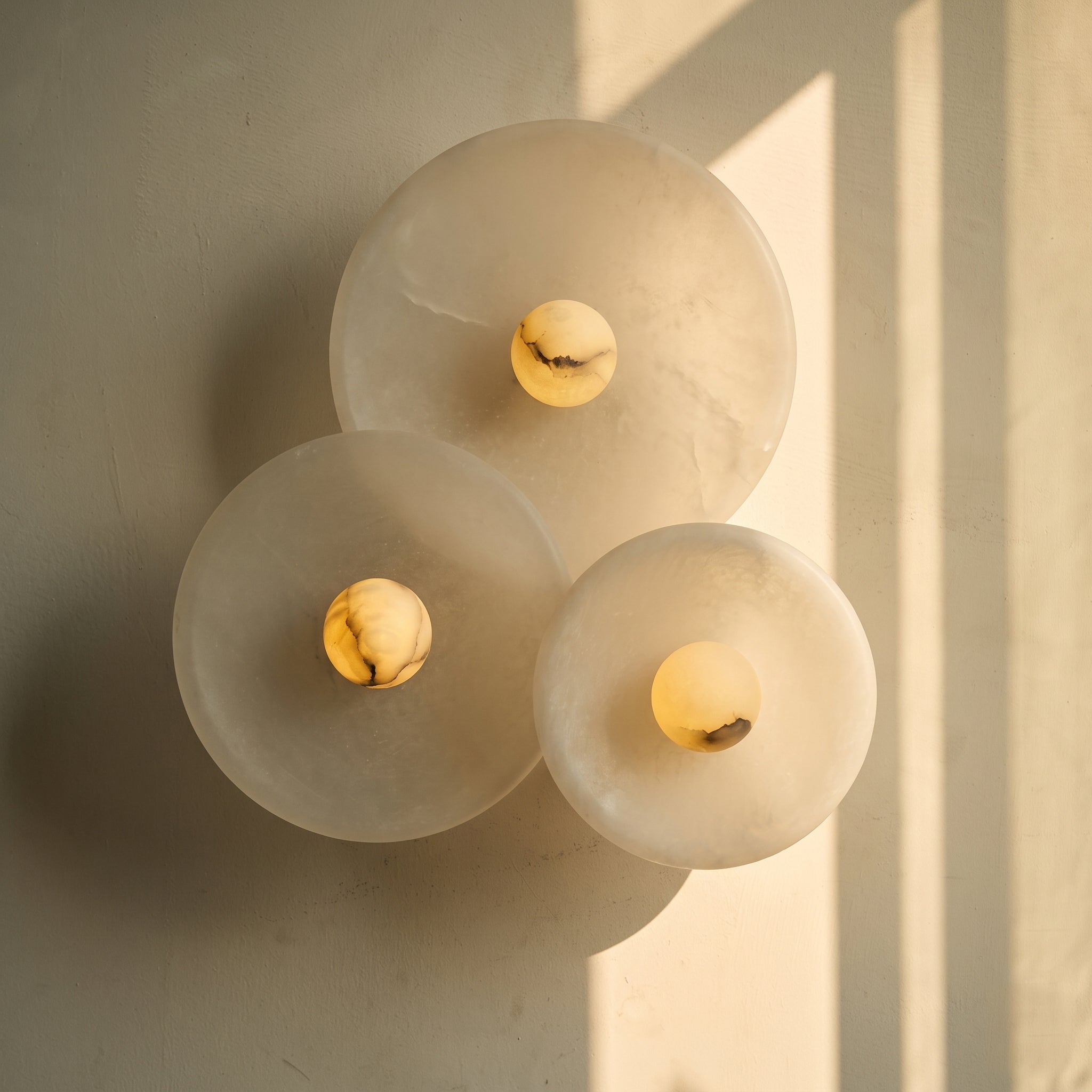 Aureole Trio Sconce - Alabaster