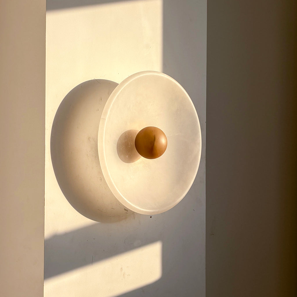Aureole Sconce - Alabaster Globe