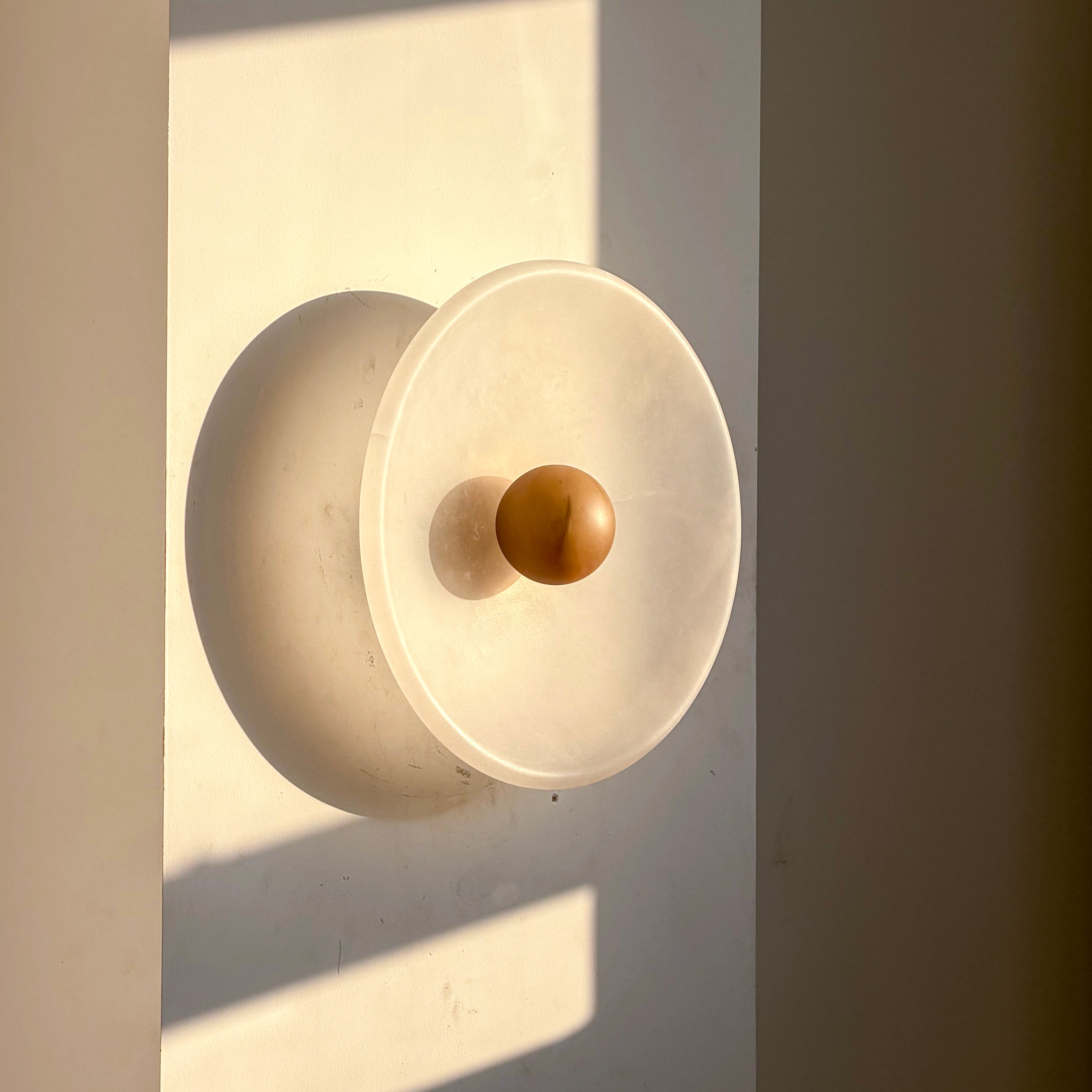 Aureole Sconce - Alabaster Globe