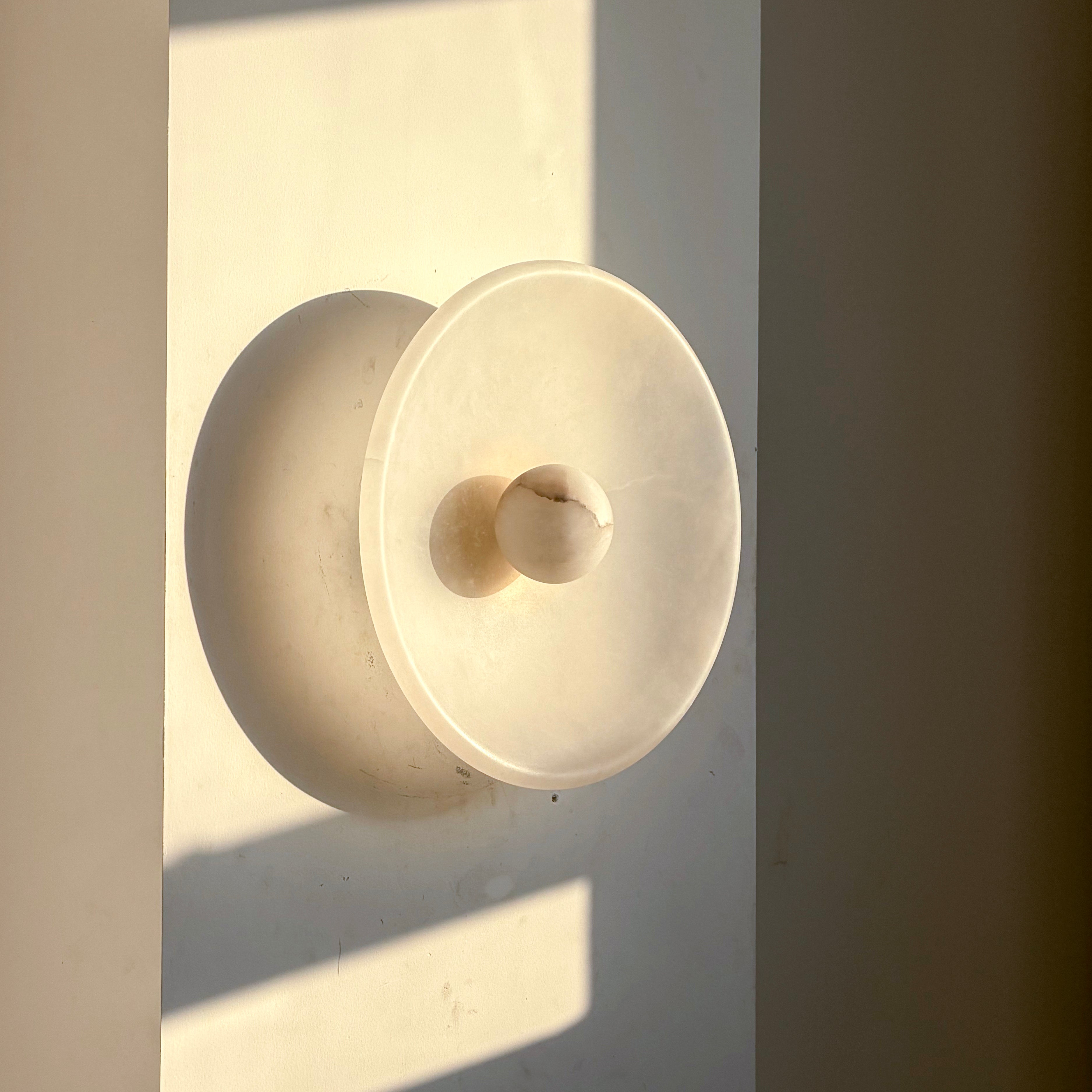 Aureole Sconce - Alabaster Globe