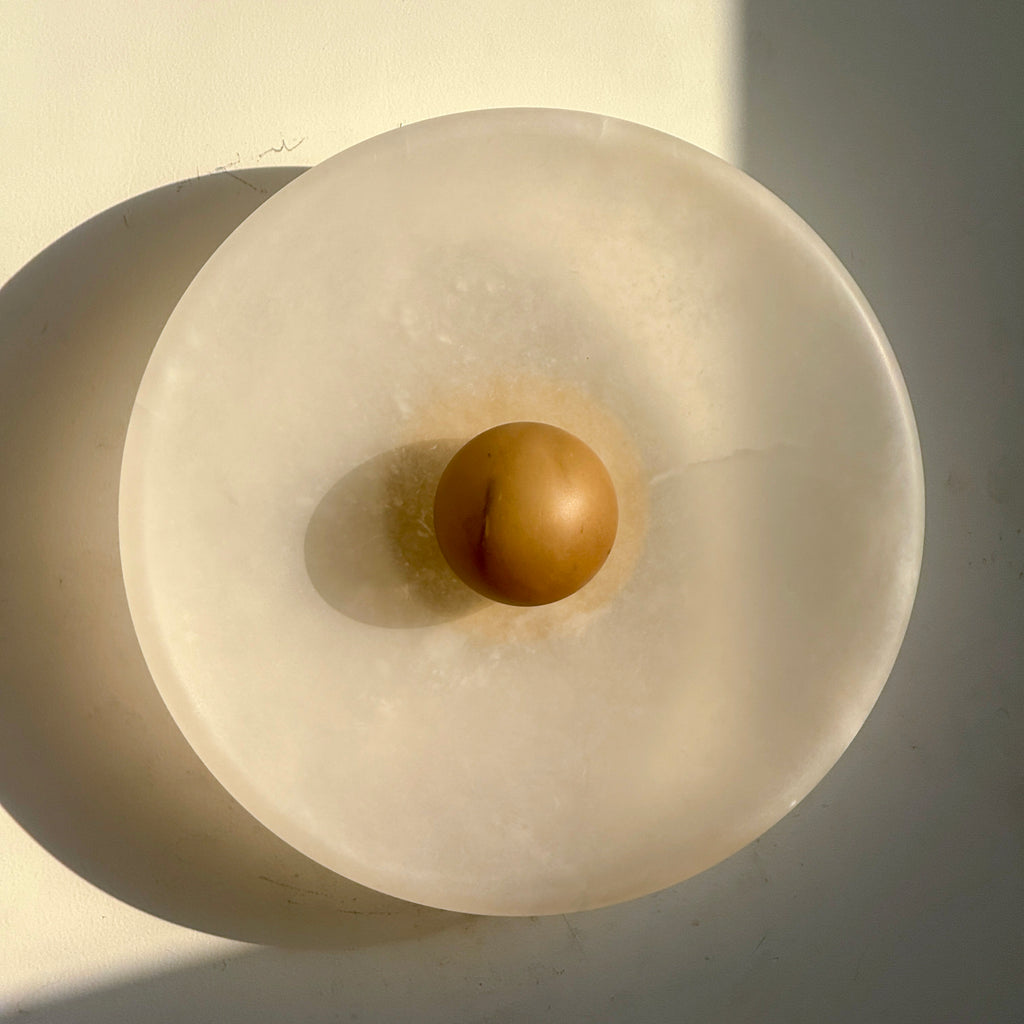 Aureole Sconce - Alabaster Globe