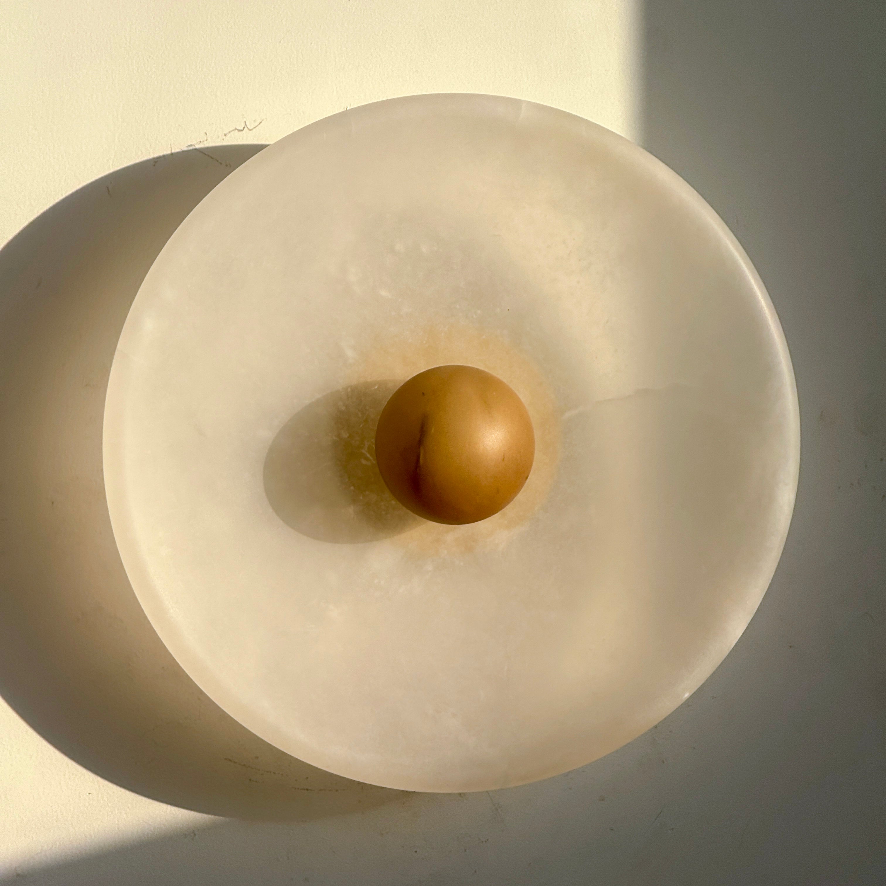 Aureole Sconce - Alabaster Globe