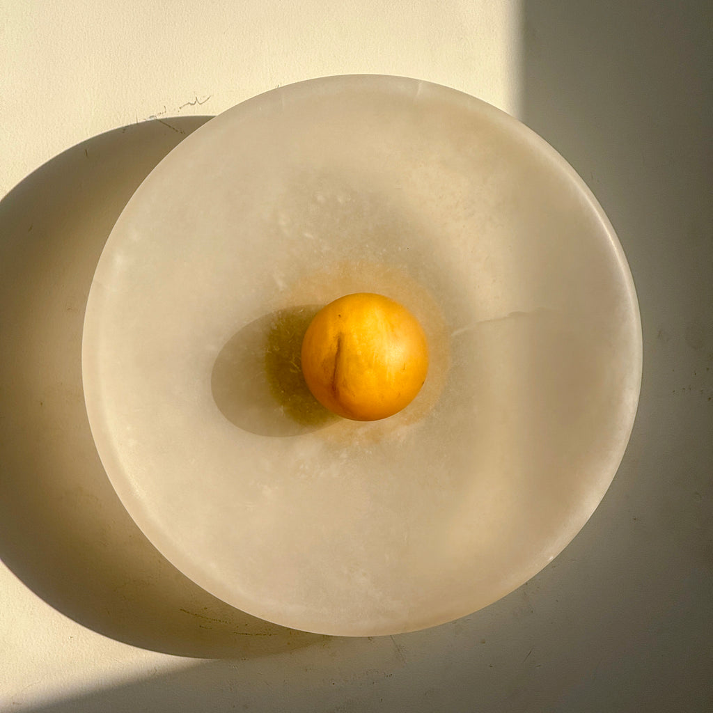 Aureole Sconce - Alabaster Globe