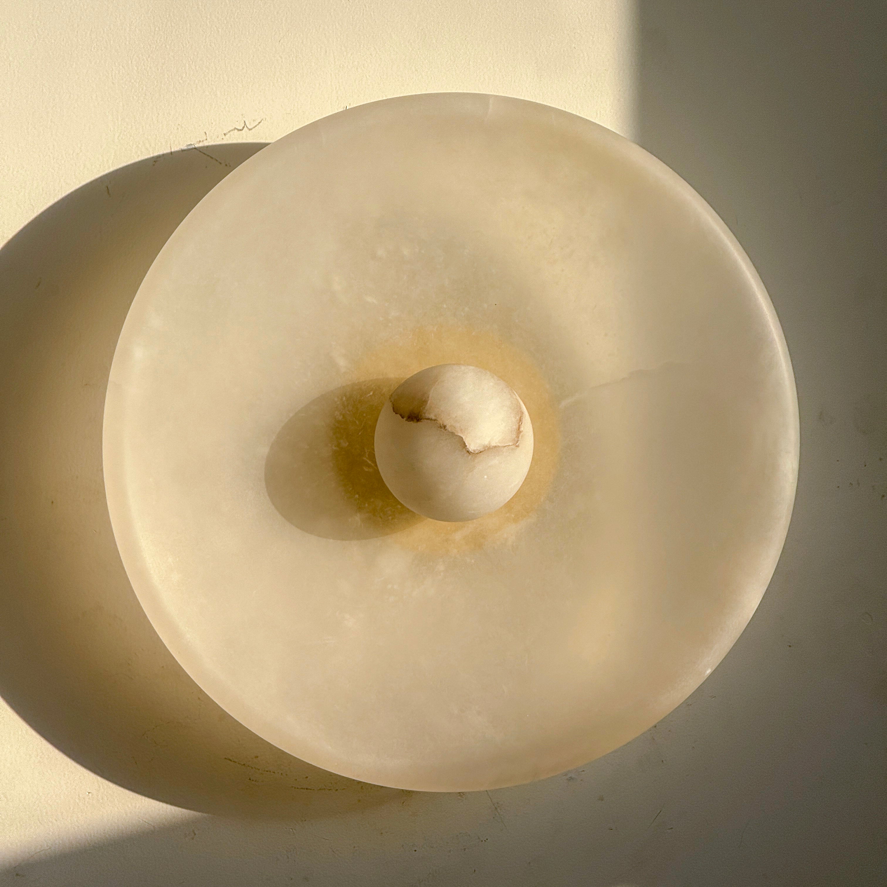 Aureole Sconce - Alabaster Globe