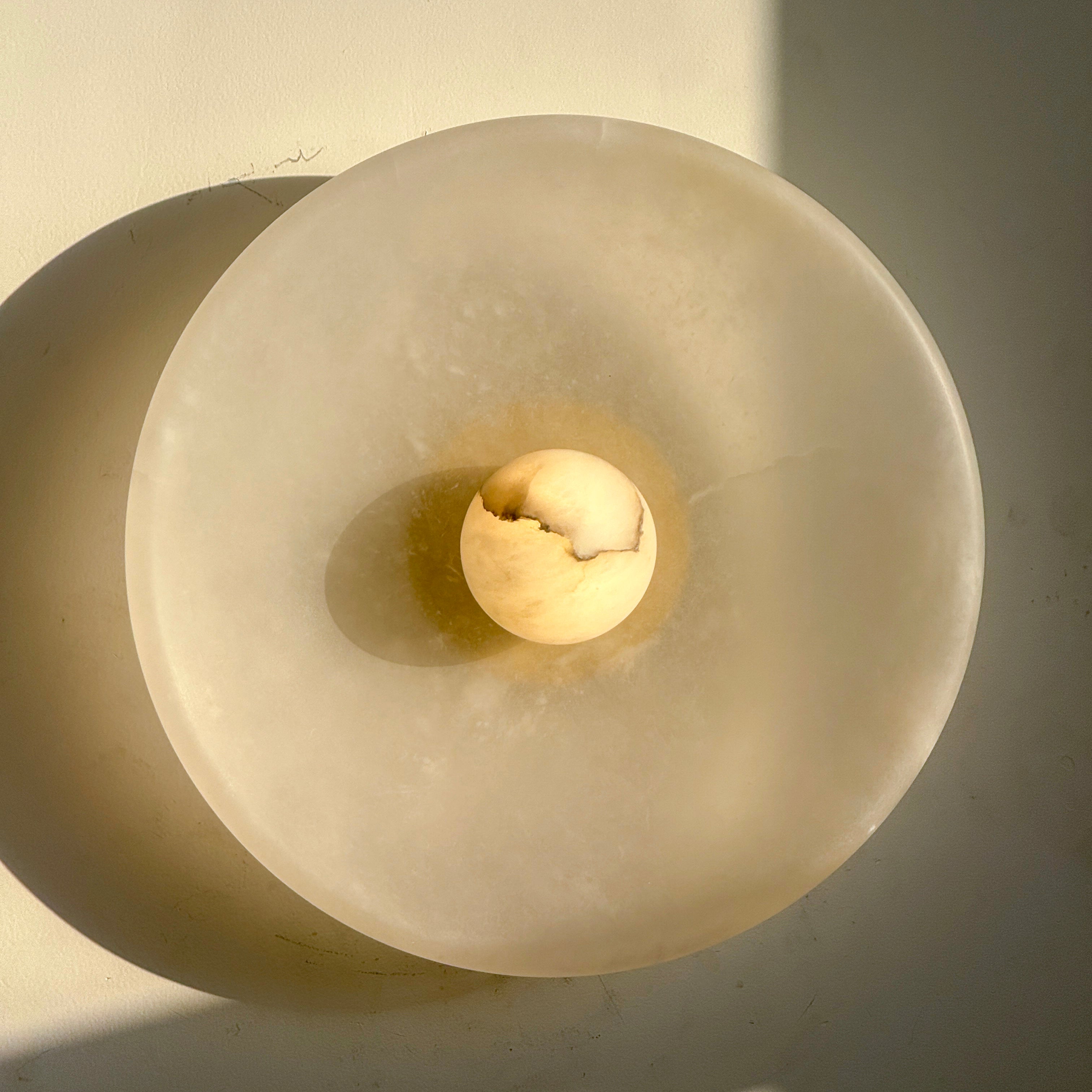 Aureole Sconce - Alabaster Globe