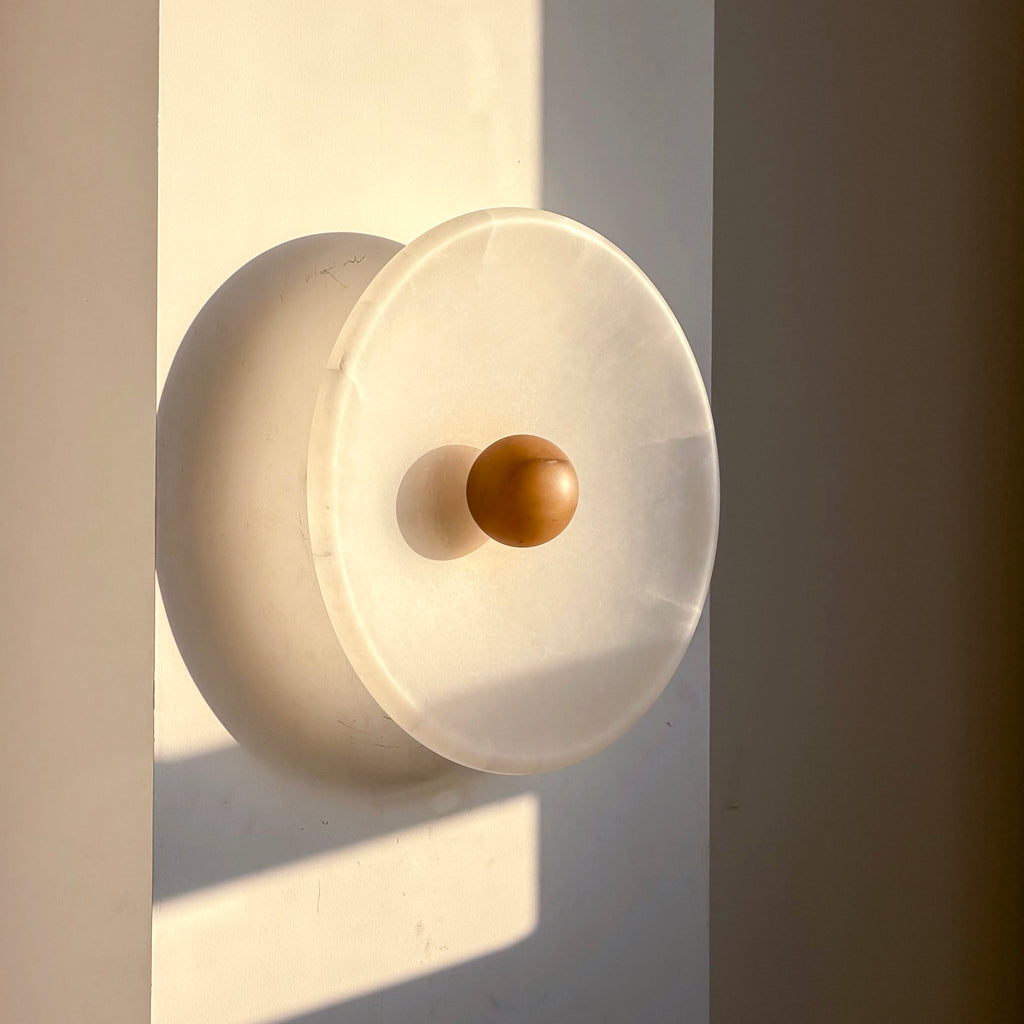 Aureole Sconce - Alabaster Globe