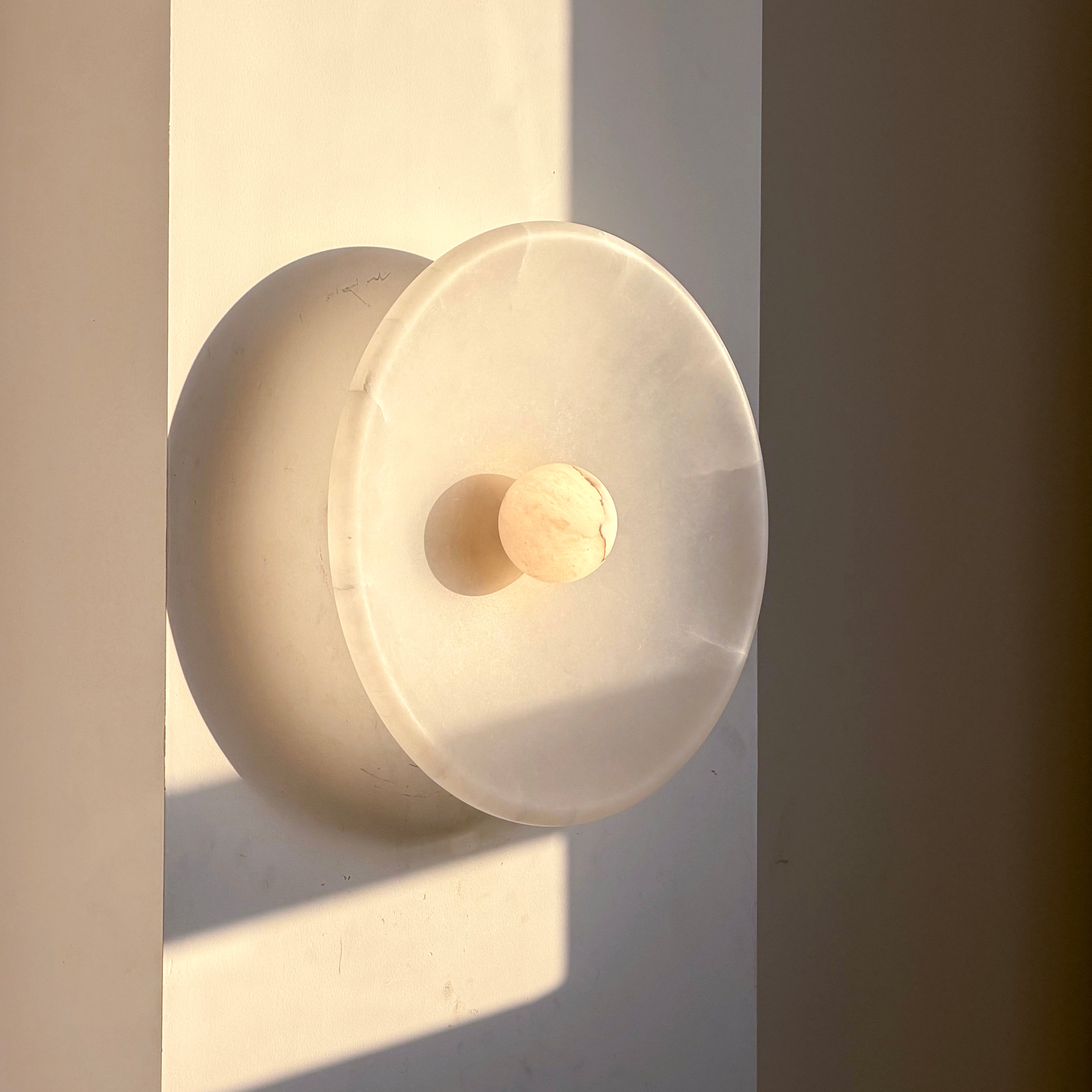 Aureole Sconce - Alabaster Globe