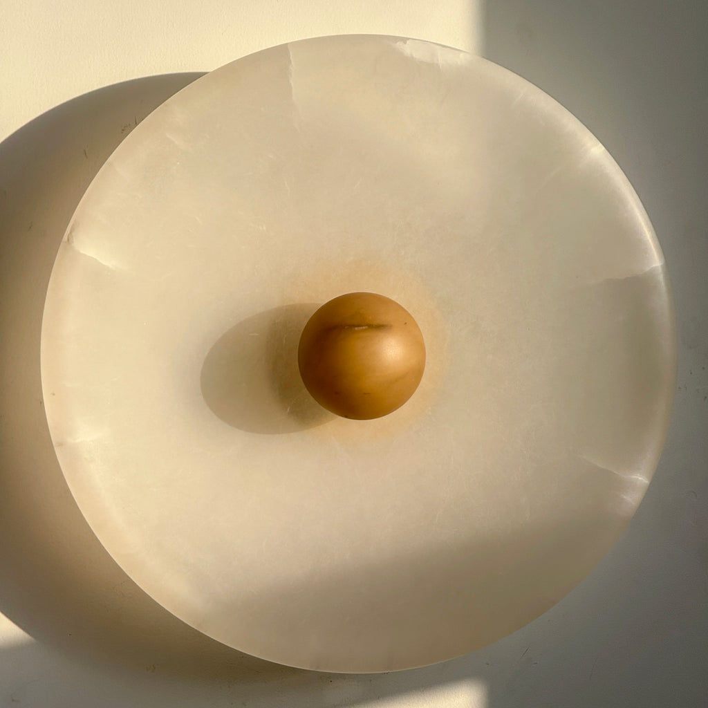 Aureole Sconce - Alabaster Globe
