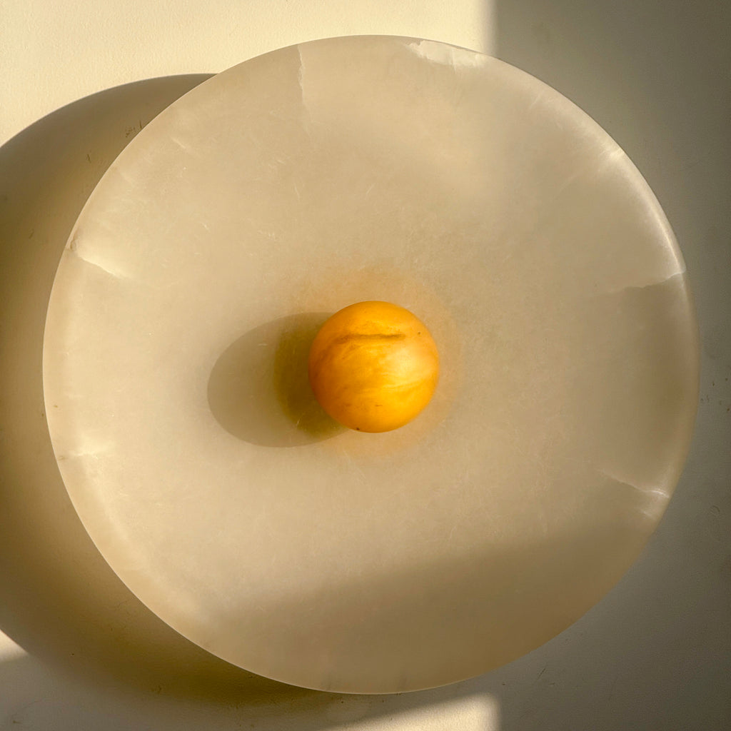 Aureole Sconce - Alabaster Globe