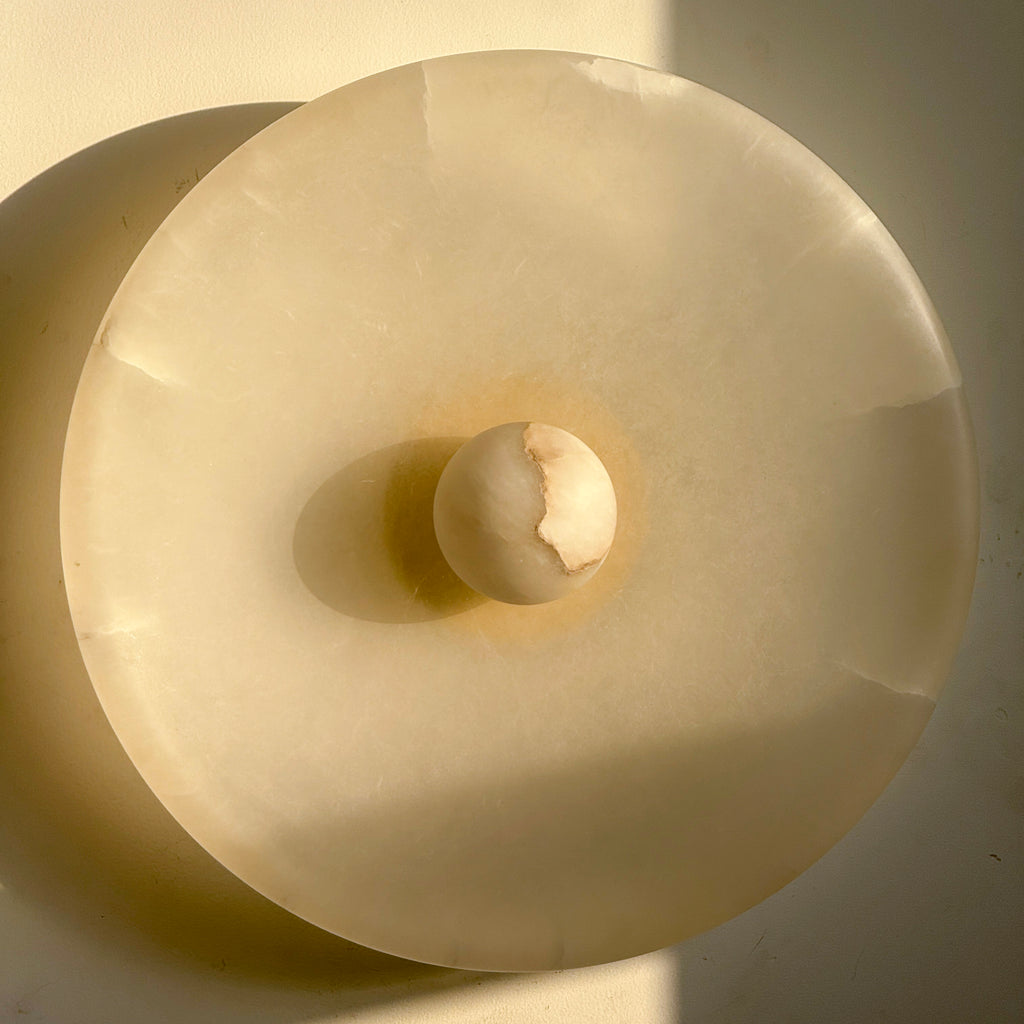 Aureole Sconce - Alabaster Globe