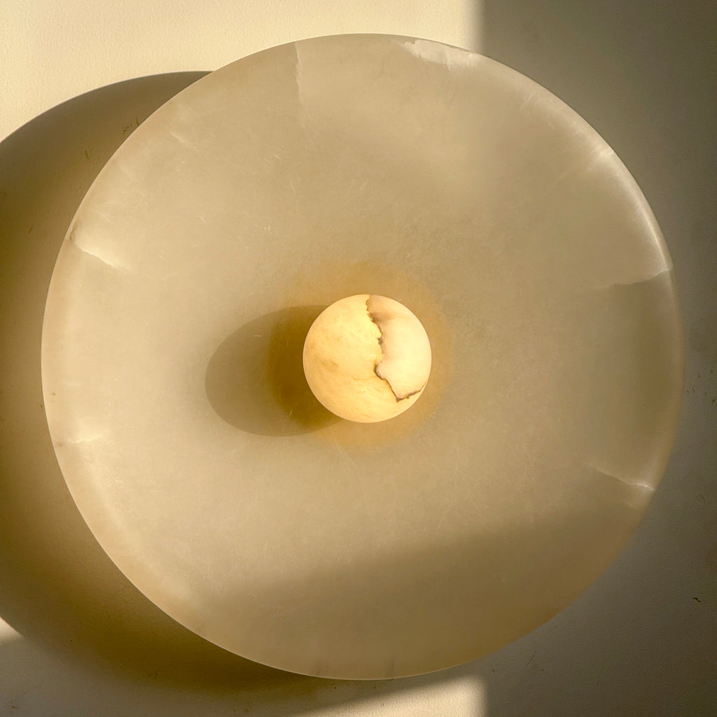 Aureole Sconce - Alabaster Globe