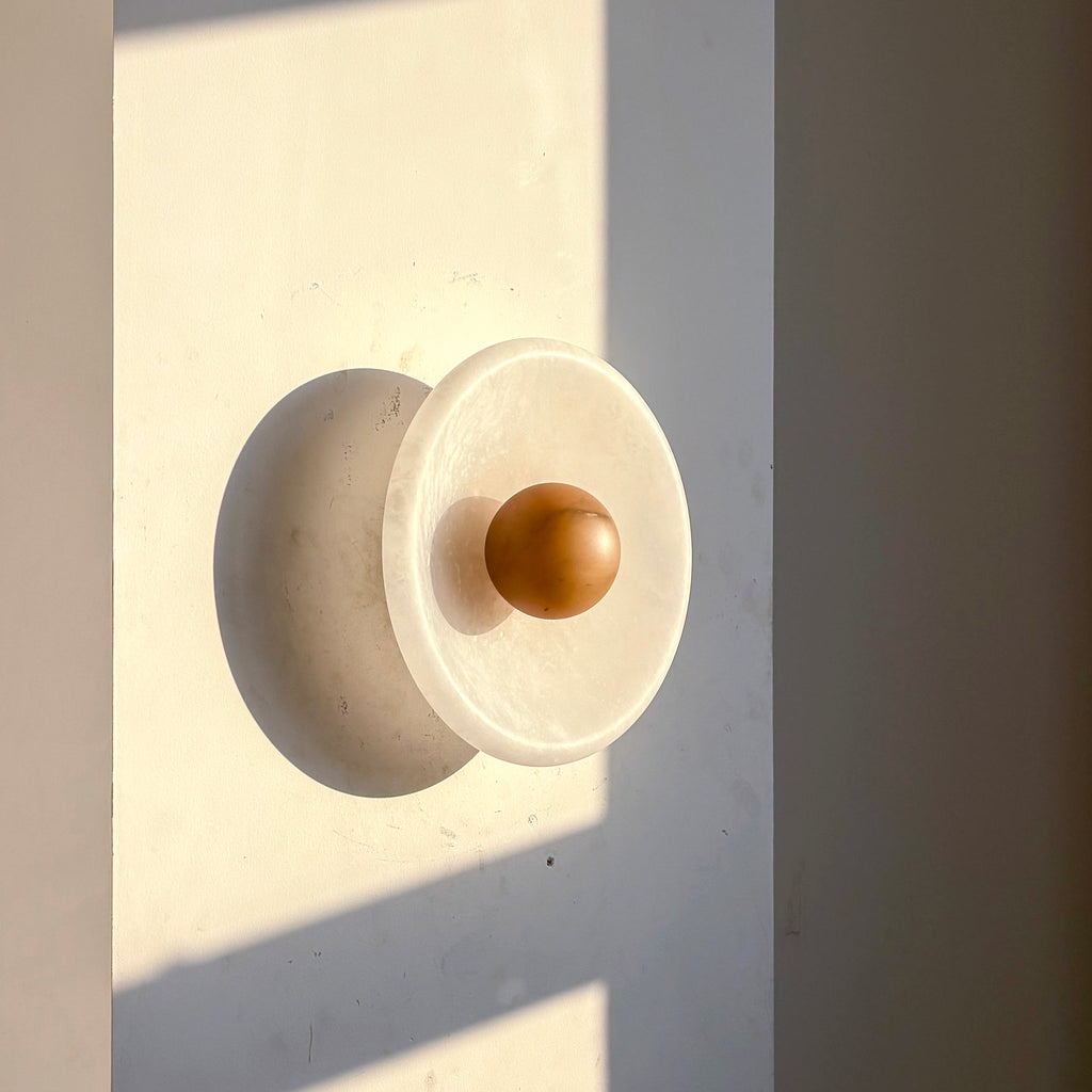Aureole Sconce - Alabaster Globe