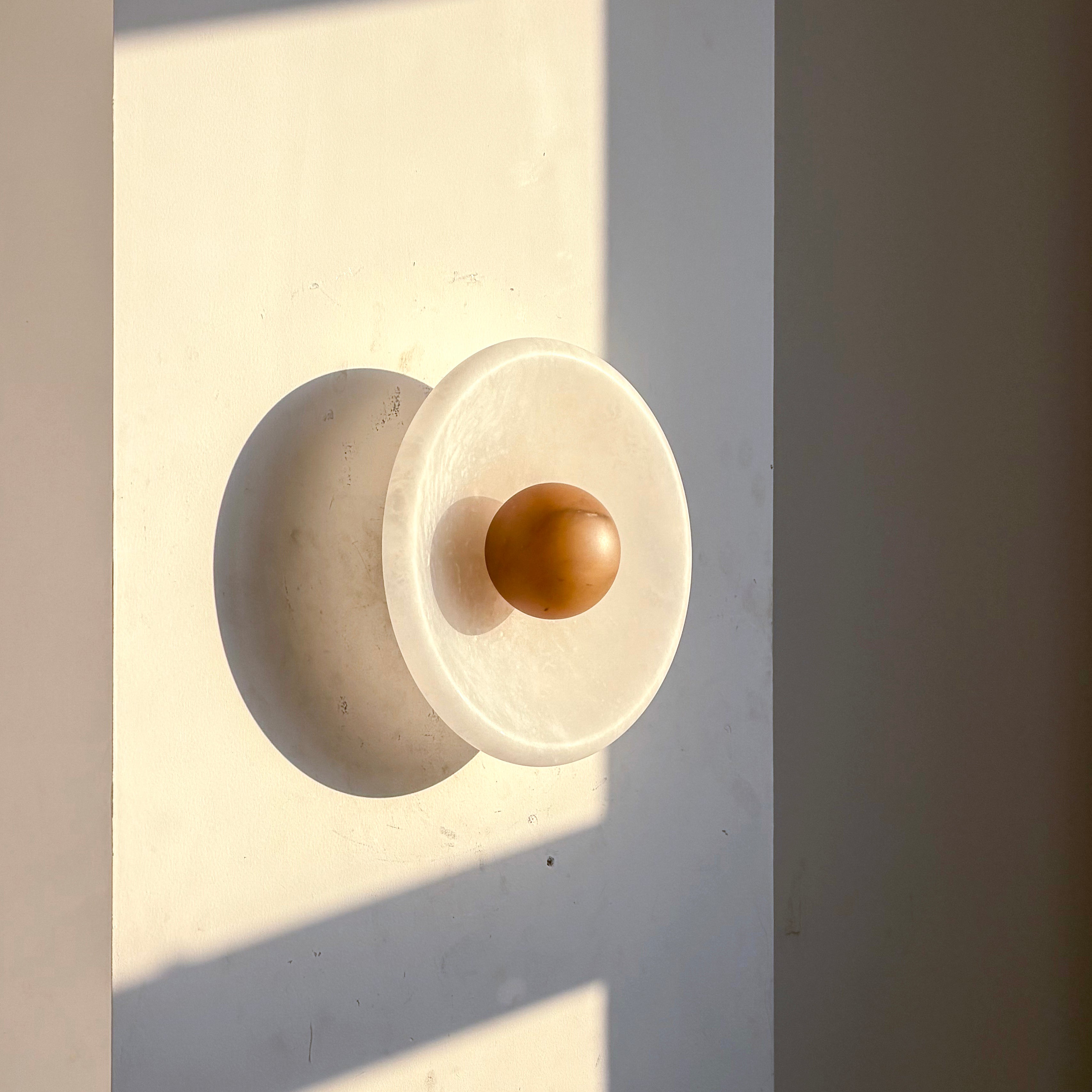 Aureole Sconce - Alabaster Globe