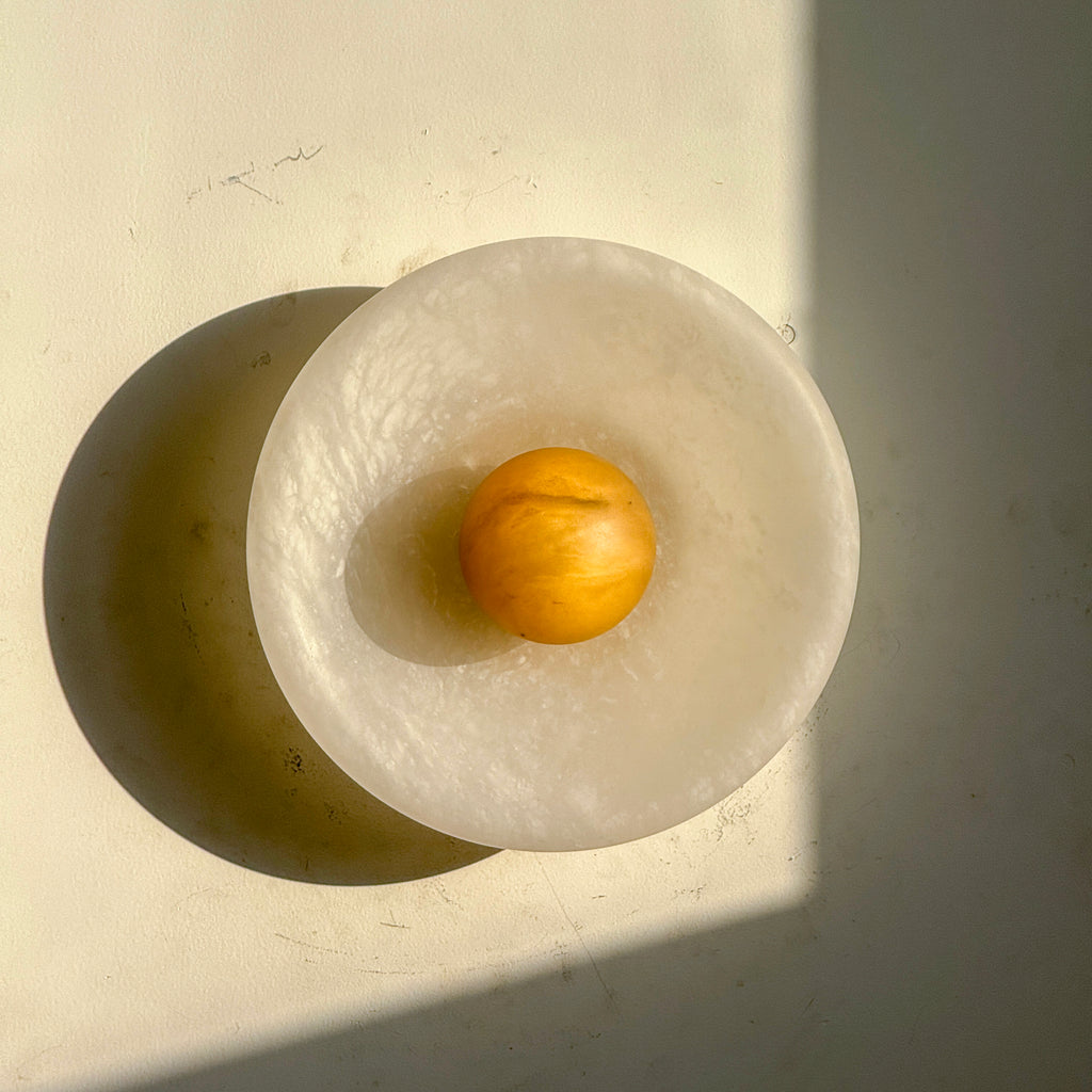 Aureole Sconce - Alabaster Globe