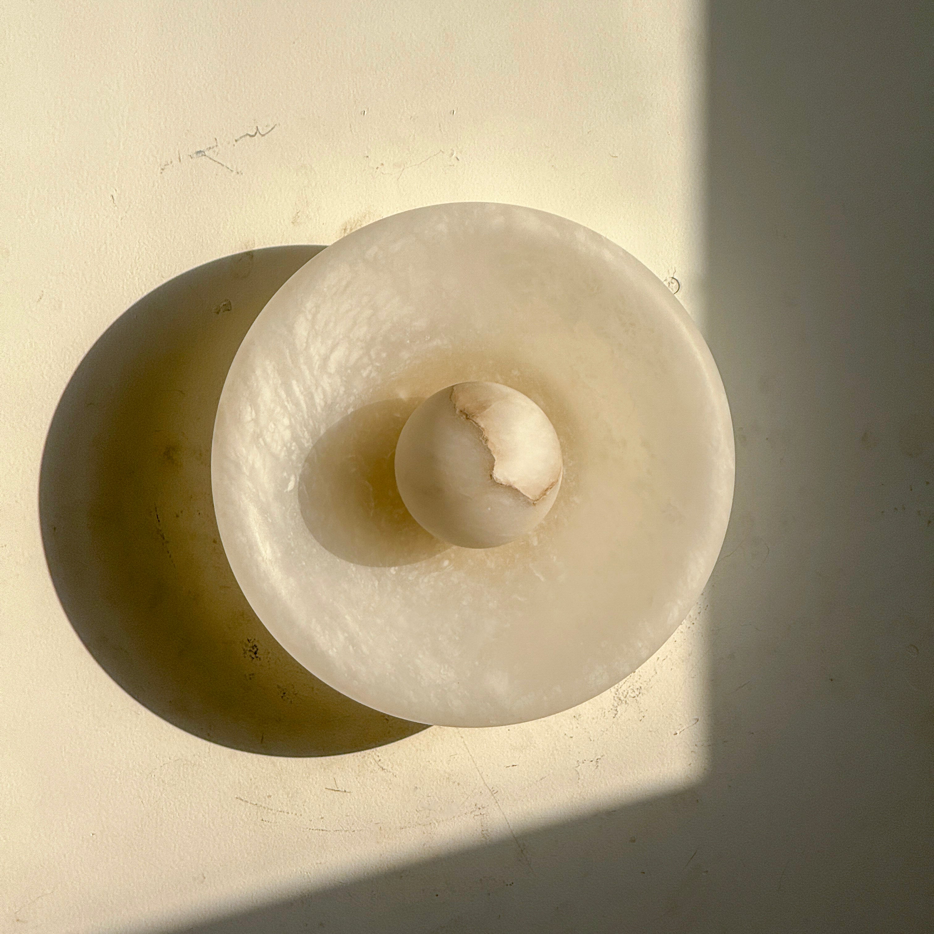 Aureole Sconce - Alabaster Globe