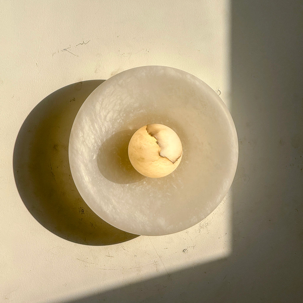 Aureole Sconce - Alabaster Globe