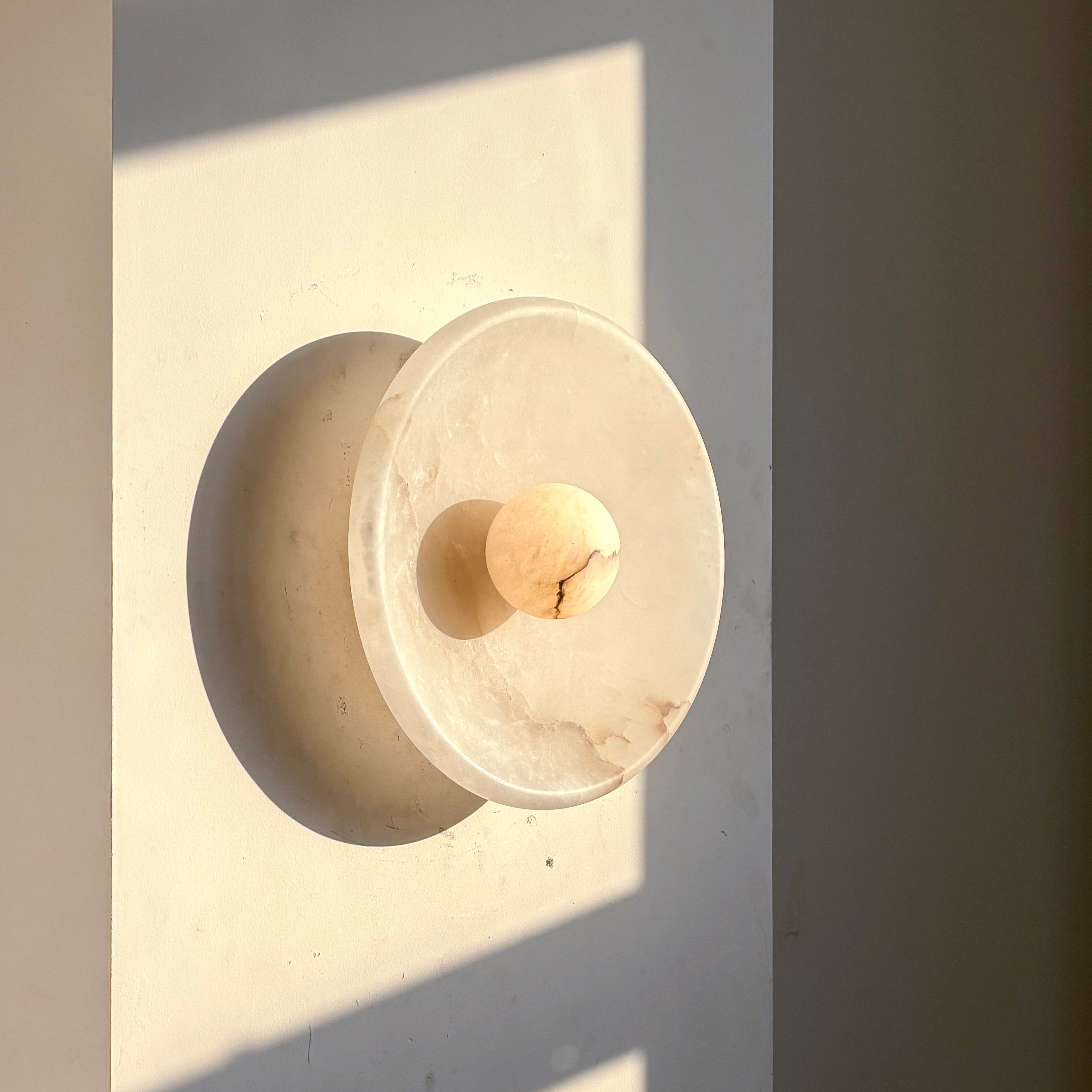 Aureole Sconce - Alabaster Globe