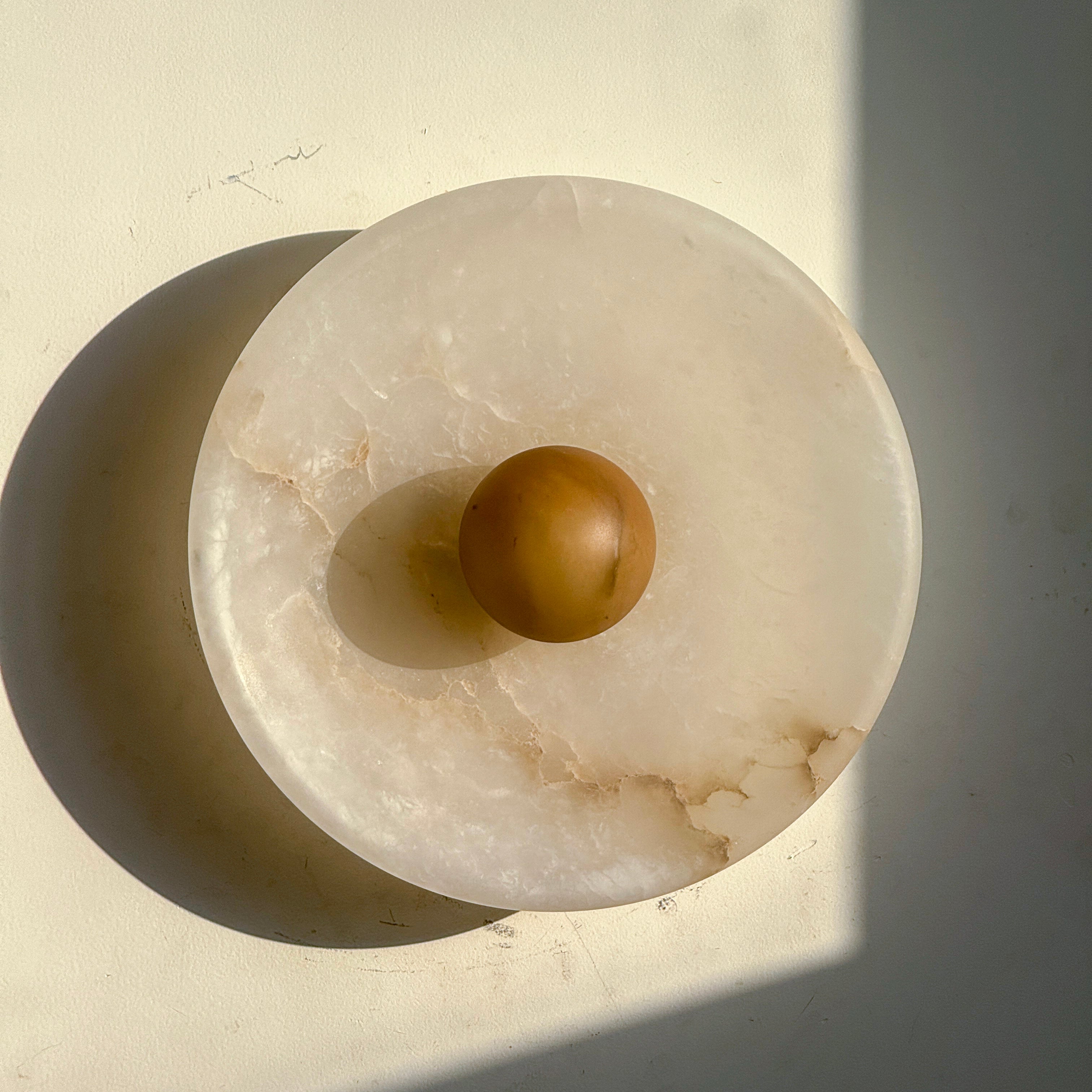 Aureole Sconce - Alabaster Globe