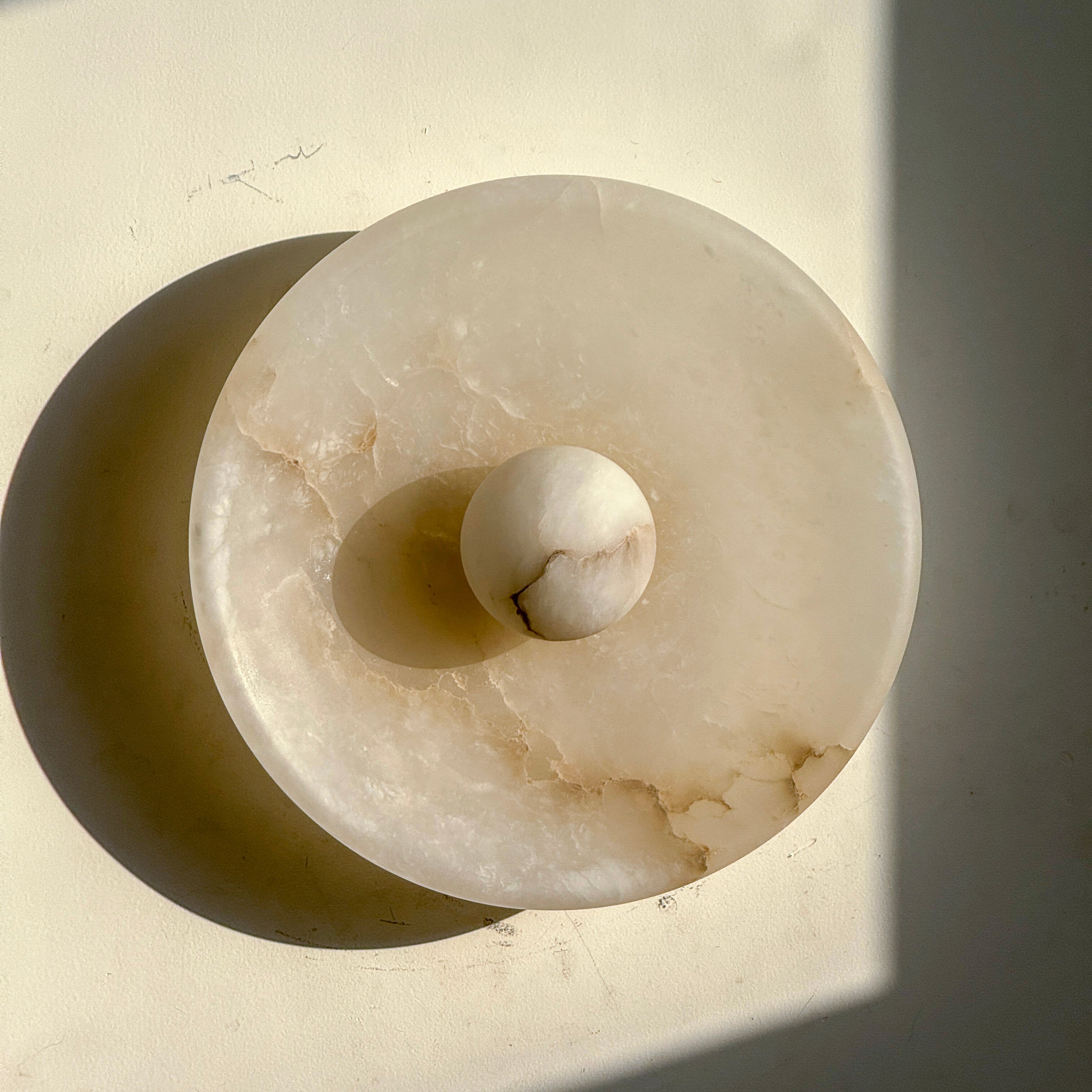Aureole Sconce - Alabaster Globe