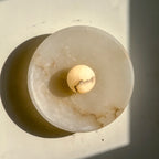 Aureole Sconce - Alabaster Globe