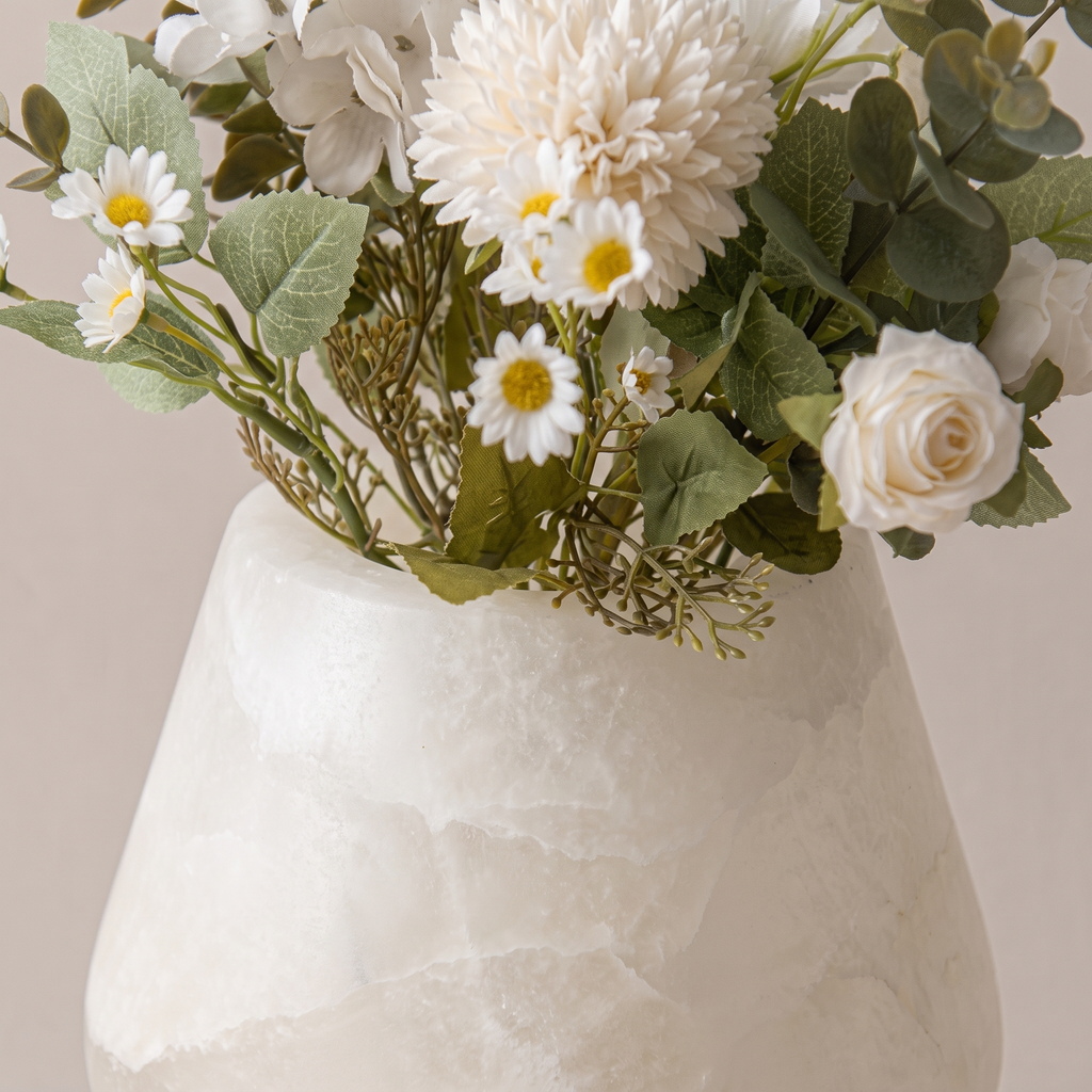 Pedestal Vase - Alabaster
