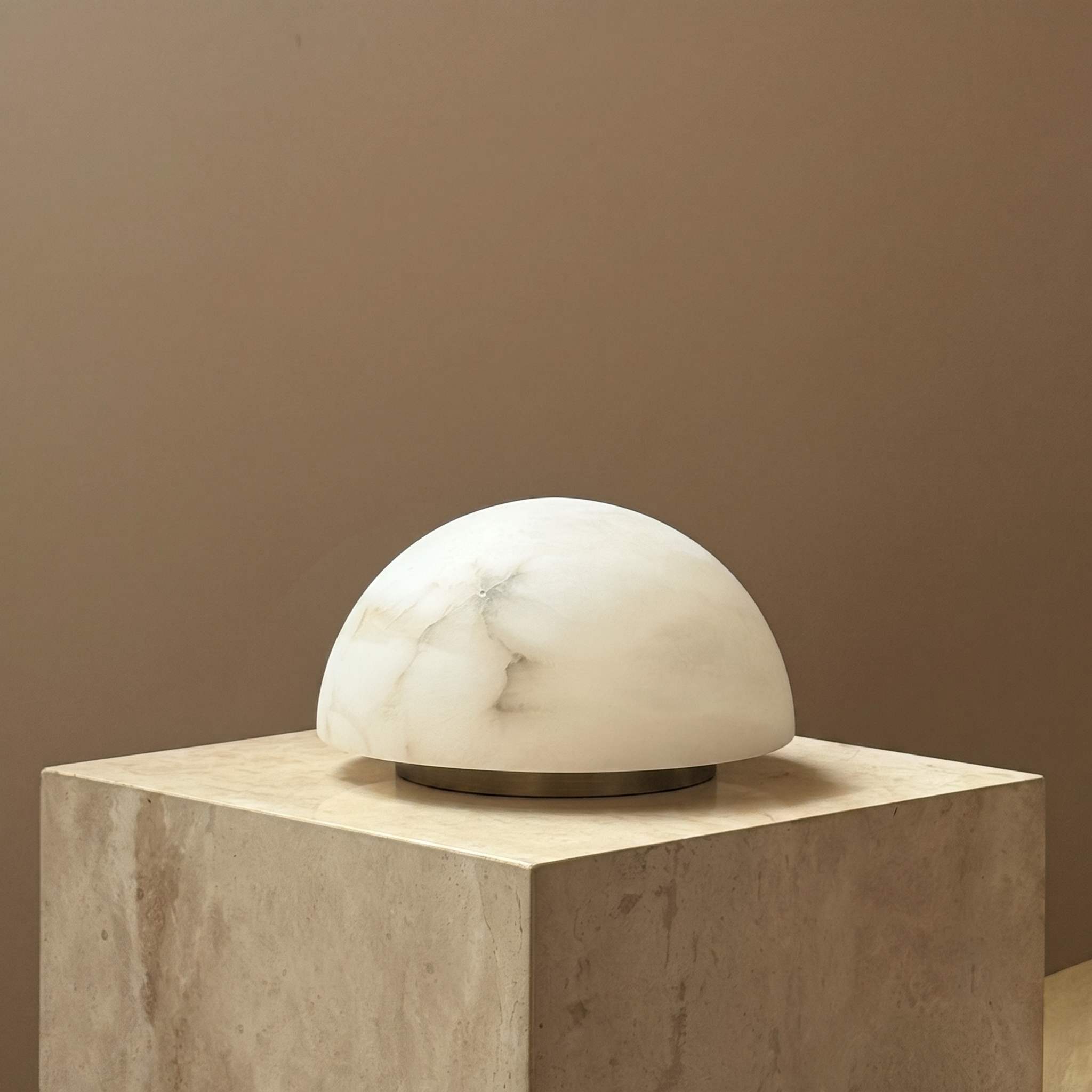 Mini Dome Alabaster Table Lamp