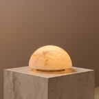 Mini Dome Alabaster Table Lamp