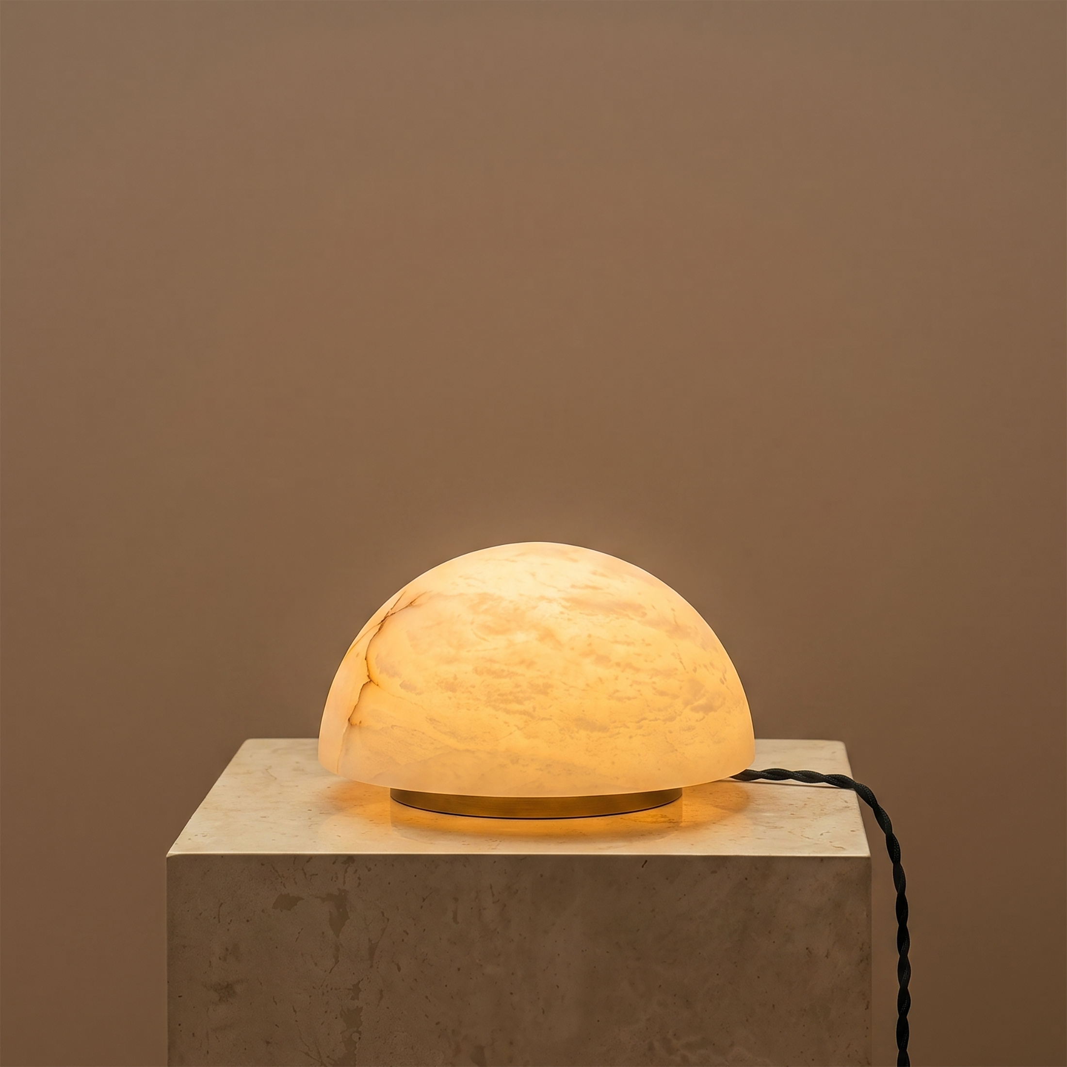 Mini Dome Alabaster Table Lamp