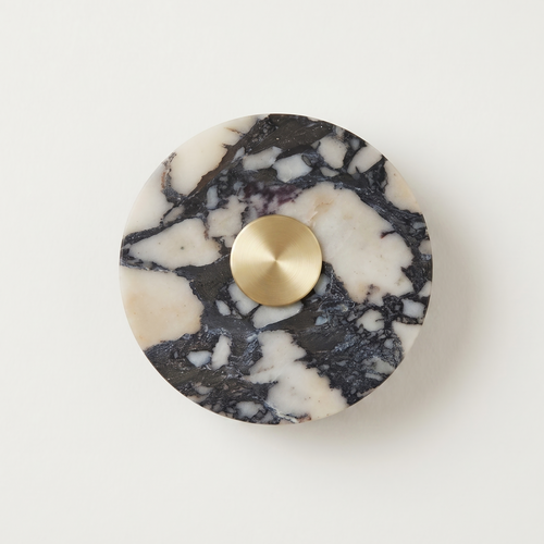 Brass Medallion - Calacatta Viola