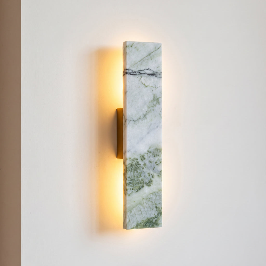 LINEA Marble Wall Sconce - Green Marble
