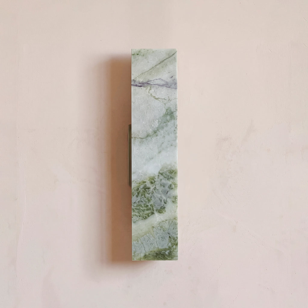 LINEA Marble Wall Sconce - Green Marble