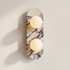 Opus Duo Sconce - Calacatta Viola