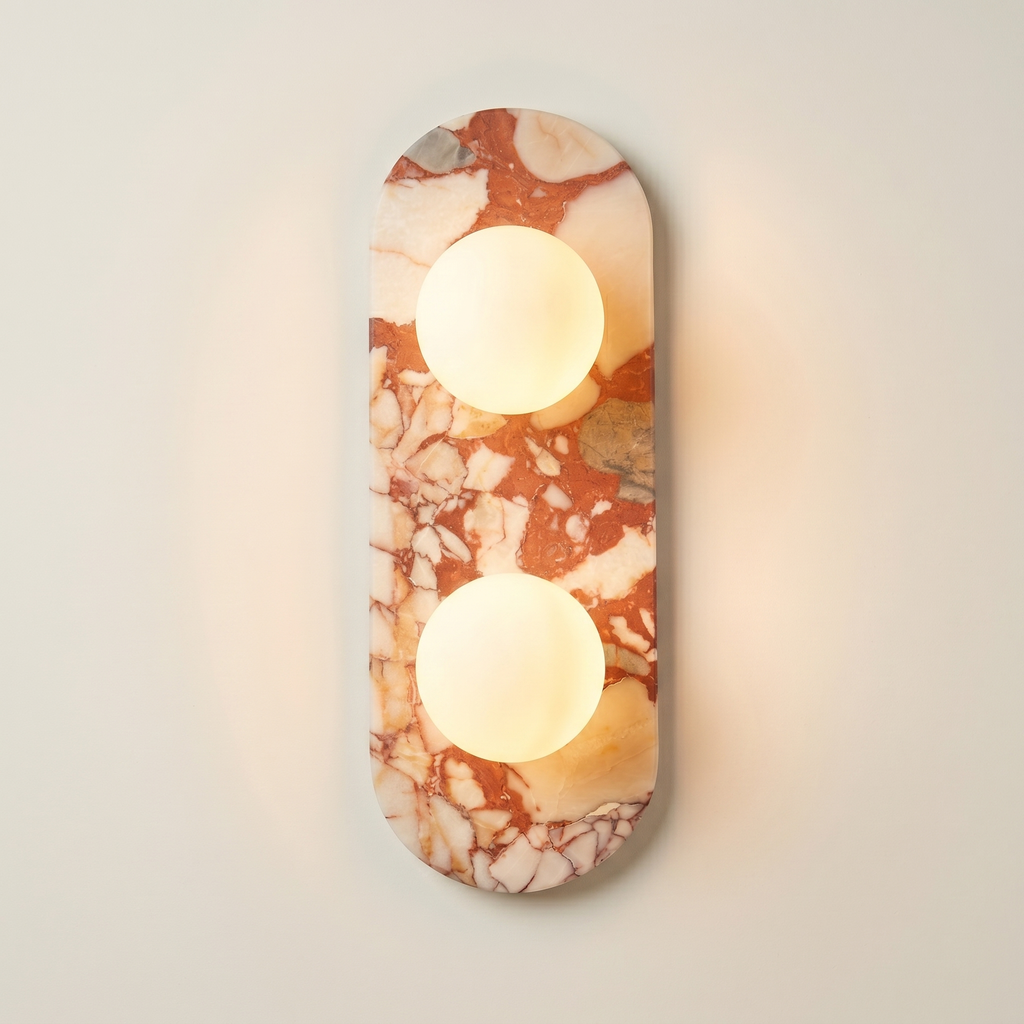 Opus Duo Sconce - Calacatta Viola