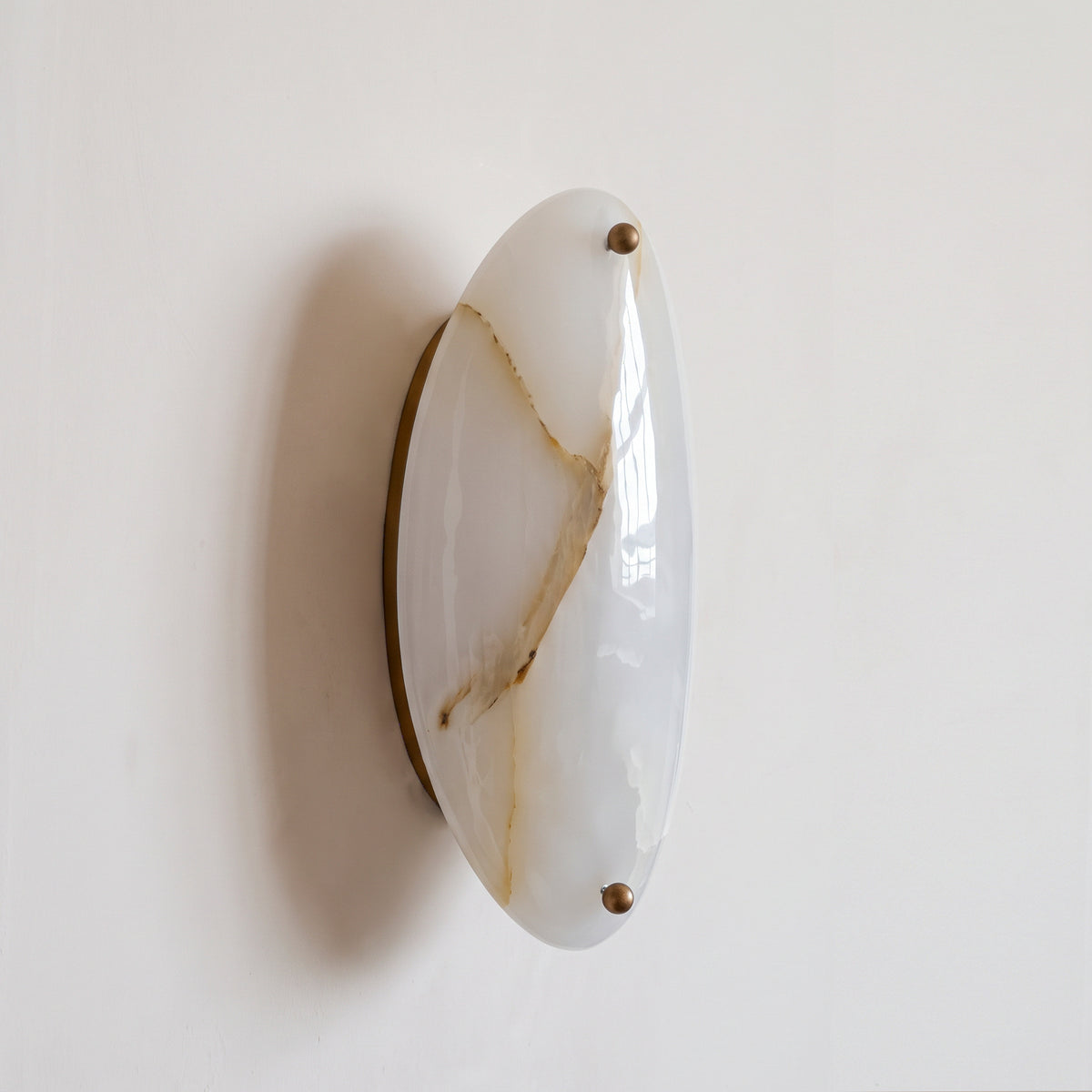 Halo Oval Sconce - Milky Onyx