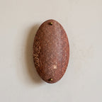 Halo Oval Sconce - Travertine Rosso