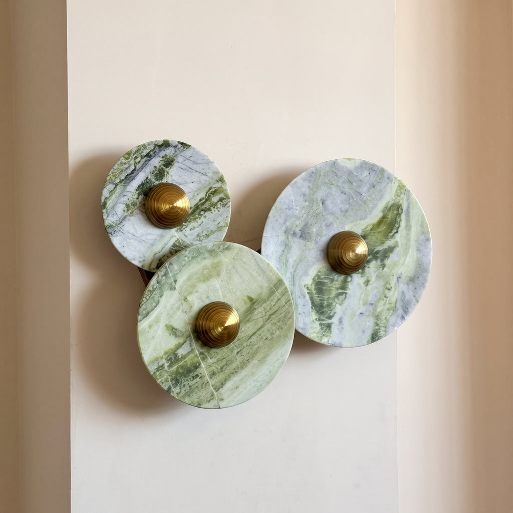 Terrain Canvas - Green Marble Light Trio