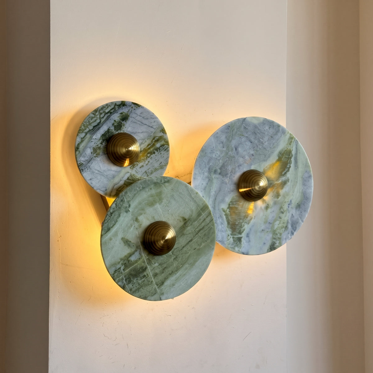 Terrain Canvas - Green Marble Light Trio