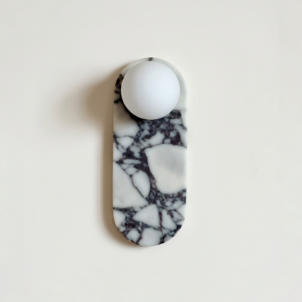 Marlowe Elong Sconce - Calacatta