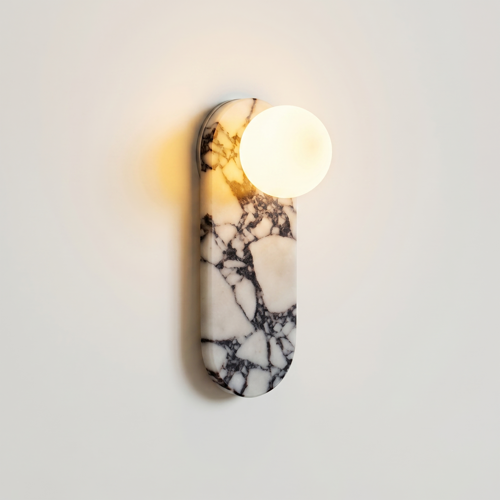 Marlowe Elong Sconce - Calacatta