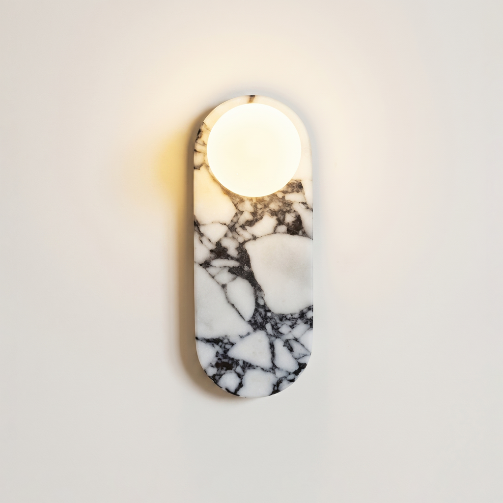 Marlowe Elong Sconce - Calacatta