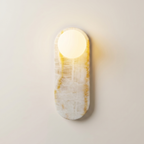 Marlowe Elong Sconce - Milky Onyx