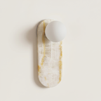 Marlowe Elong Sconce - Milky Onyx