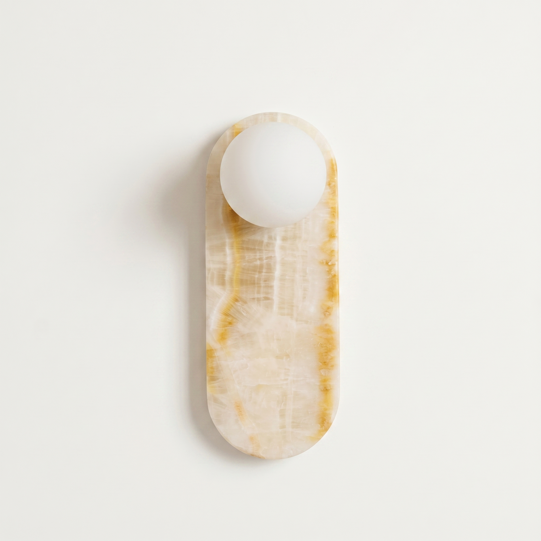 Marlowe Elong Sconce - Milky Onyx