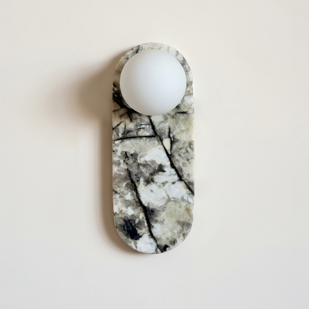 Marlowe Elong Sconce - Patagonia quartzite