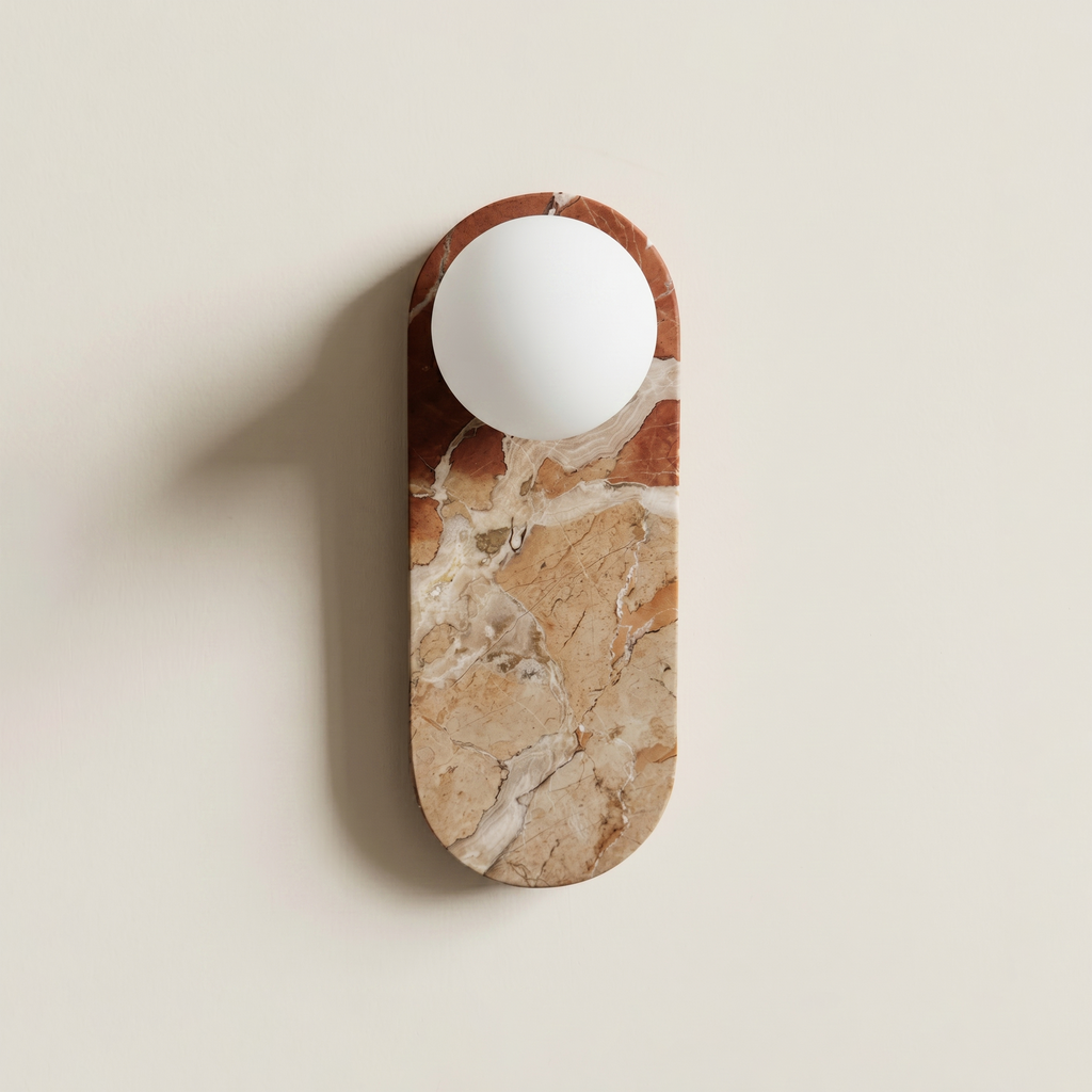 Marlowe Elong Sconce - Rosso Antico