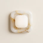 Marlowe Quadra Soft Square Sconce - Milky Onyx