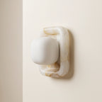Marlowe Quadra Soft Square Sconce - Milky Onyx