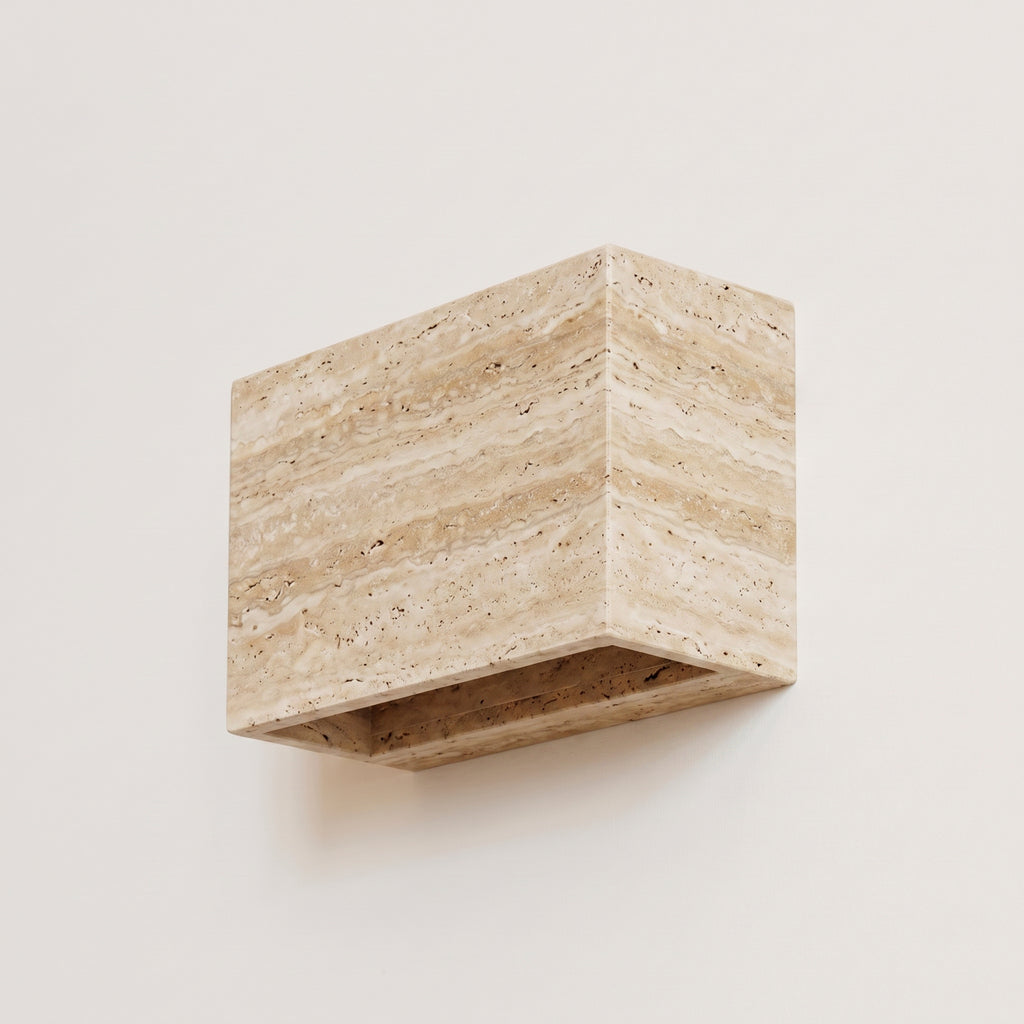 Up Down Slab Sconce- Travertine