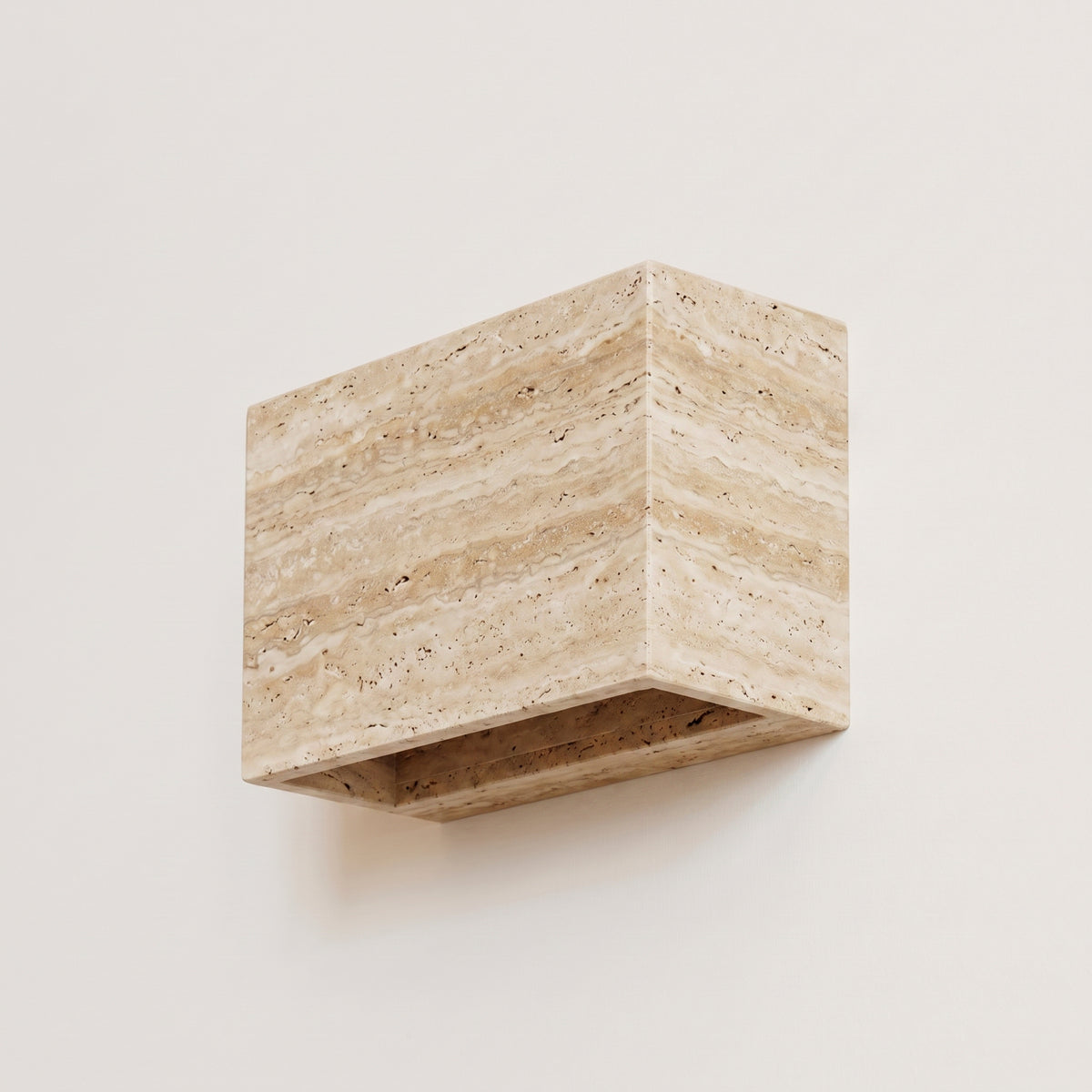 Up Down Slab Sconce- Travertine