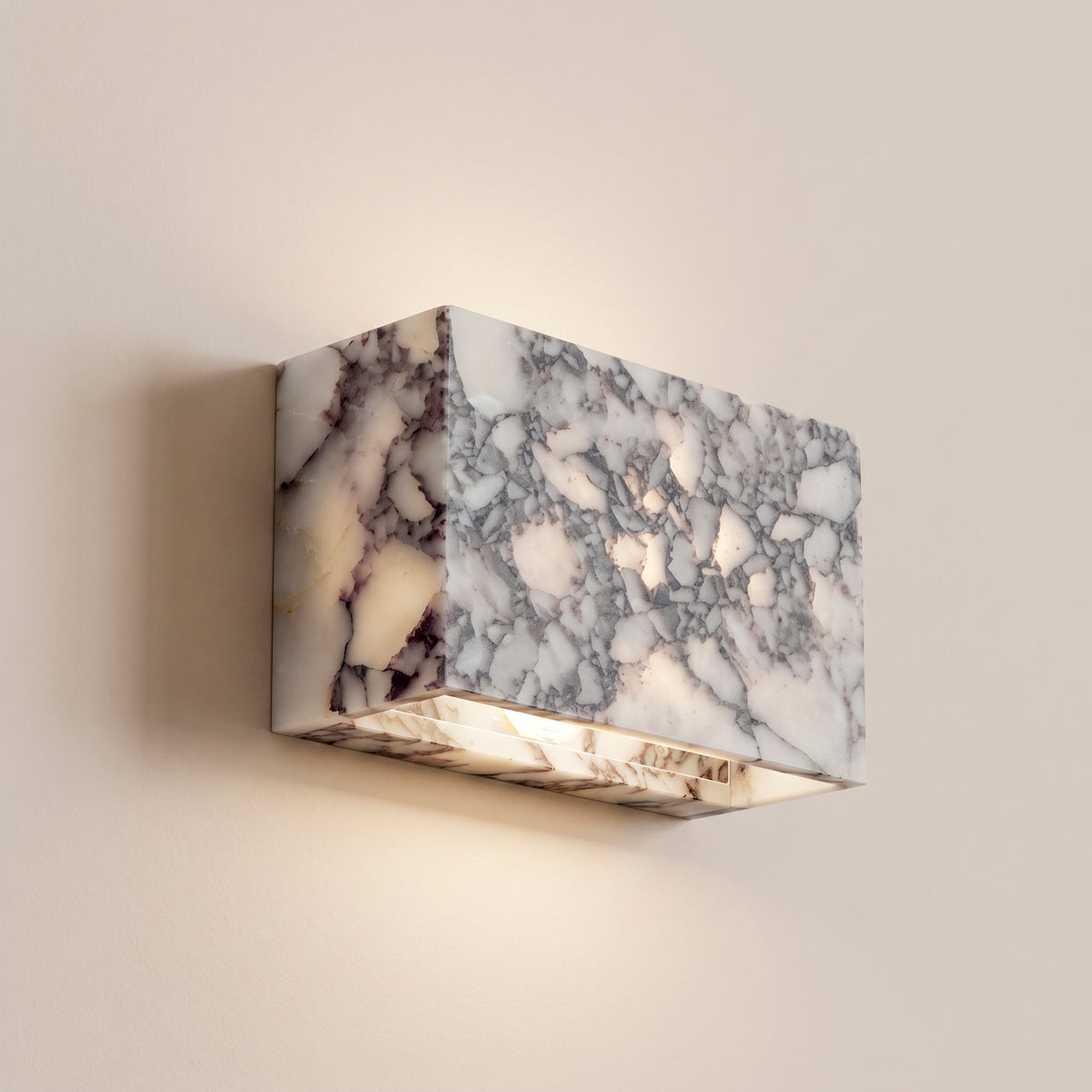 Up Down Slab Sconce- Calacatta Viola